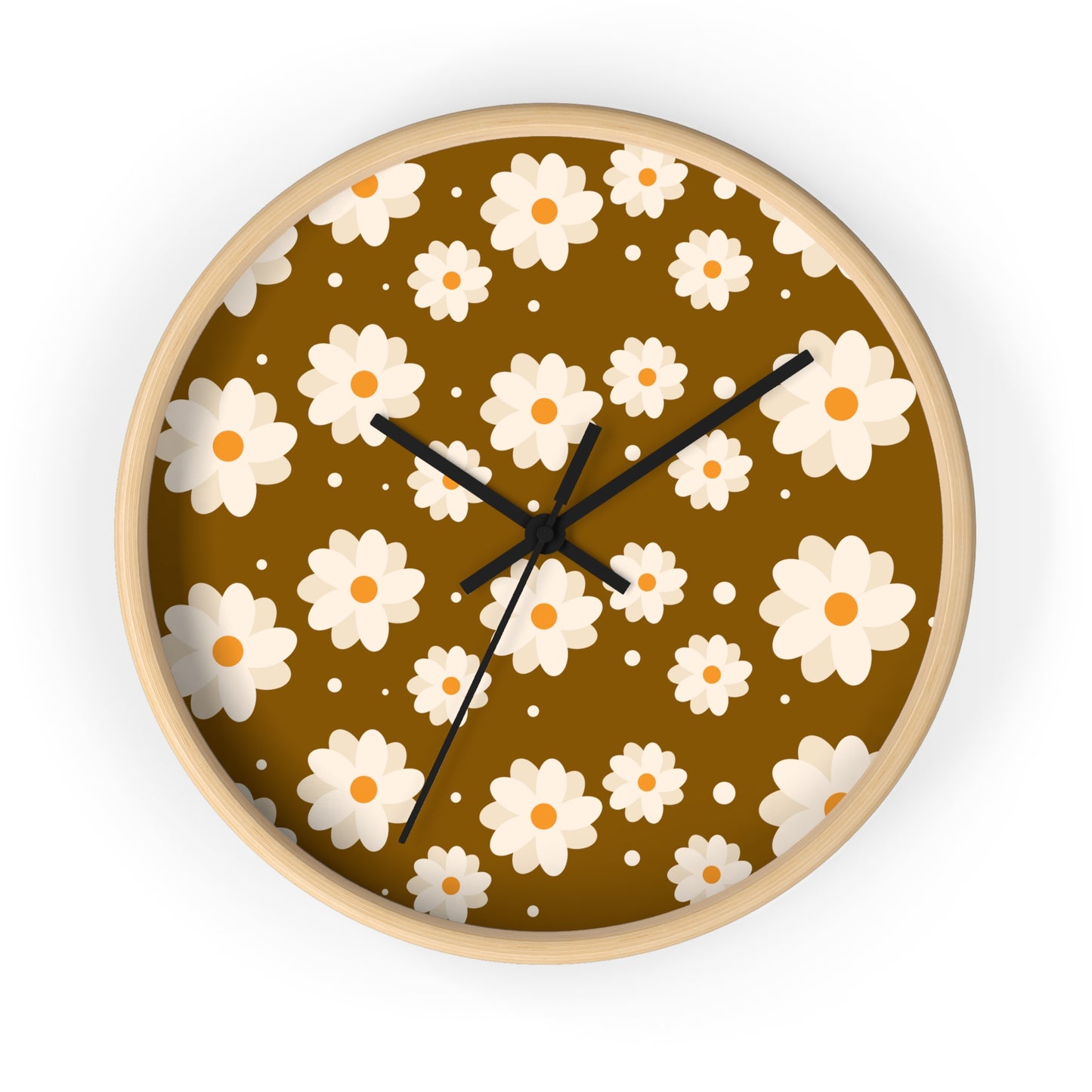 Groovy Daisies Wall Clock