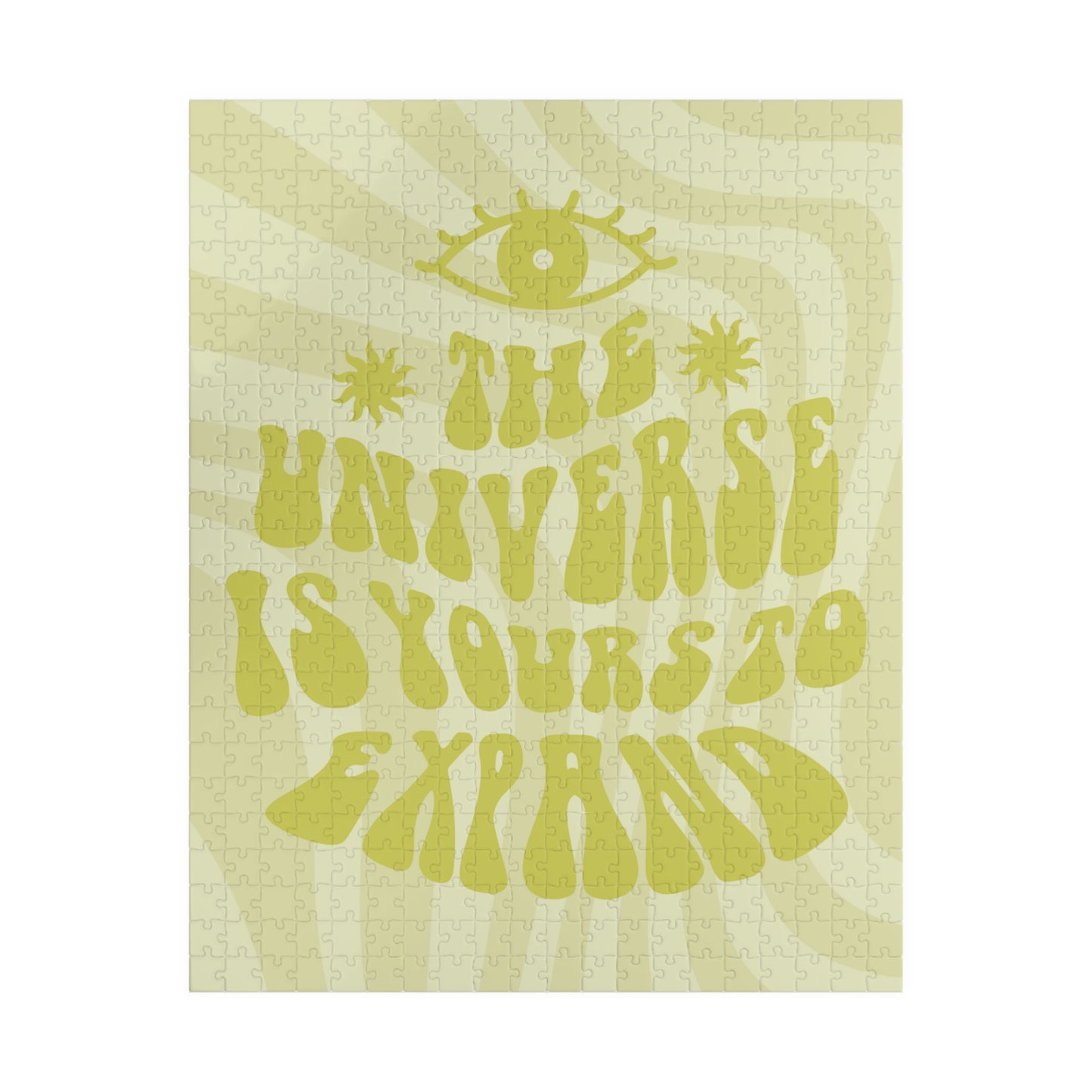 The Universe Is Yours Green Groovy Puzzle (110, 252, 500 piece options)