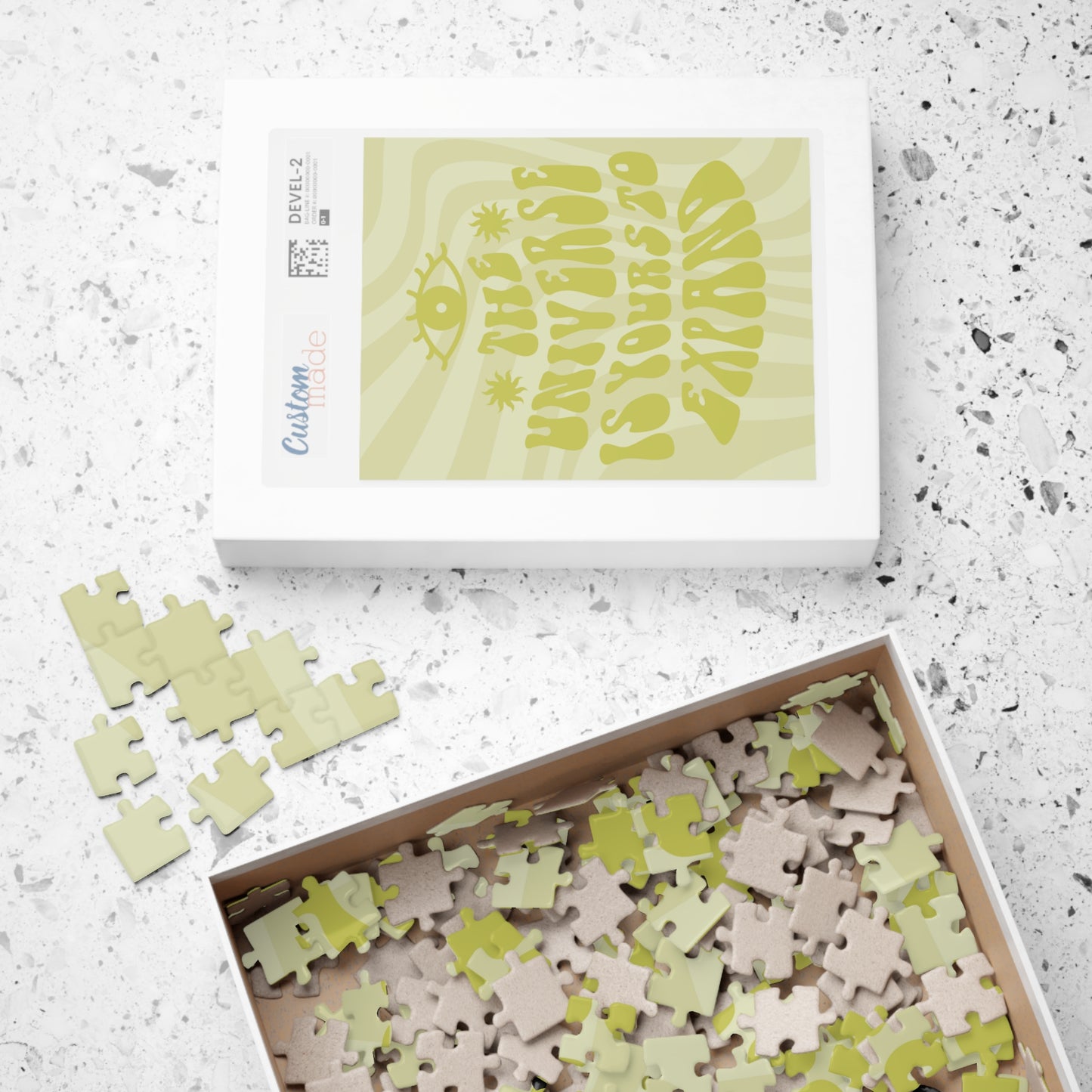 The Universe Is Yours Green Groovy Puzzle (110, 252, 500 piece options)