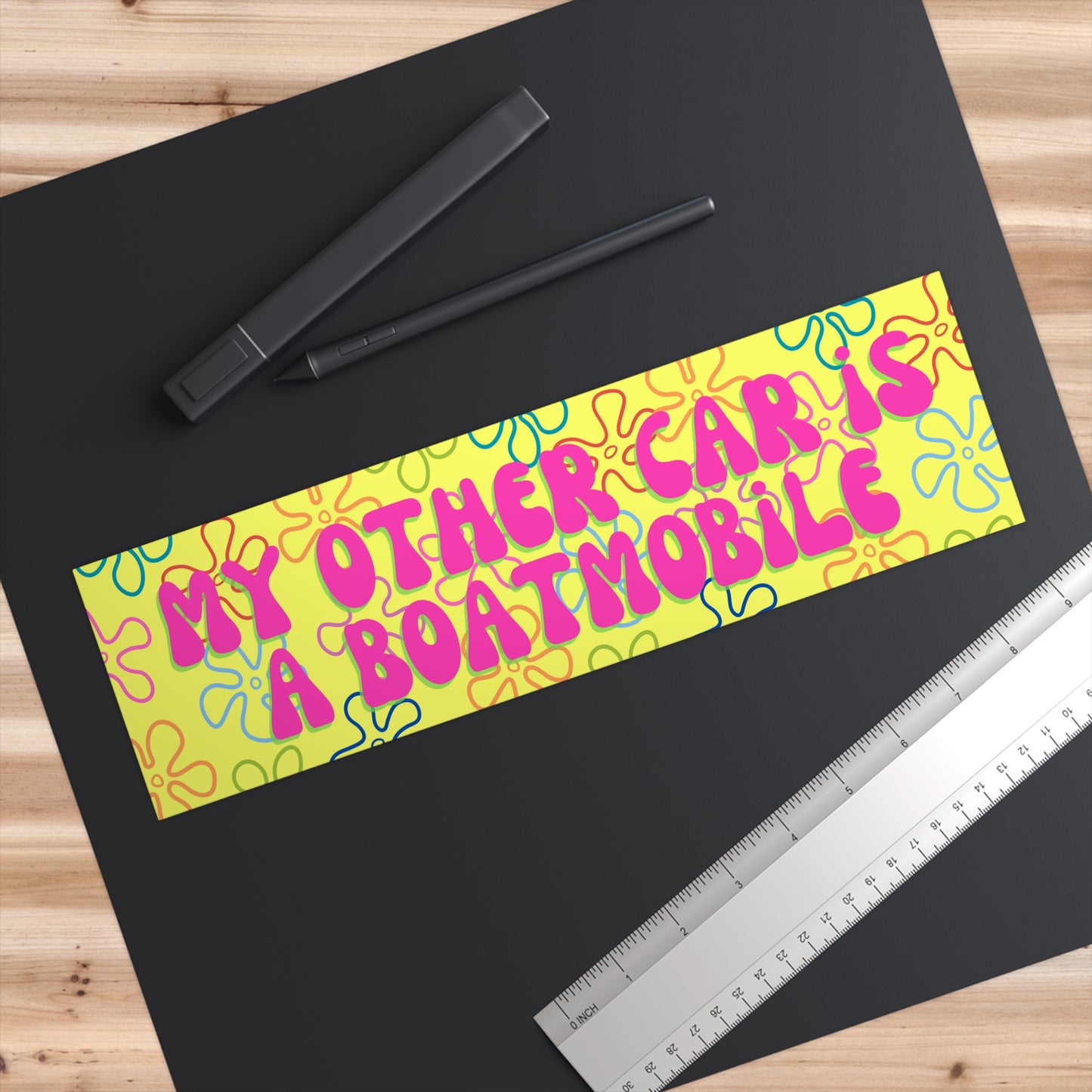 My Other Car Is A Boatmobile Bumper Sticker