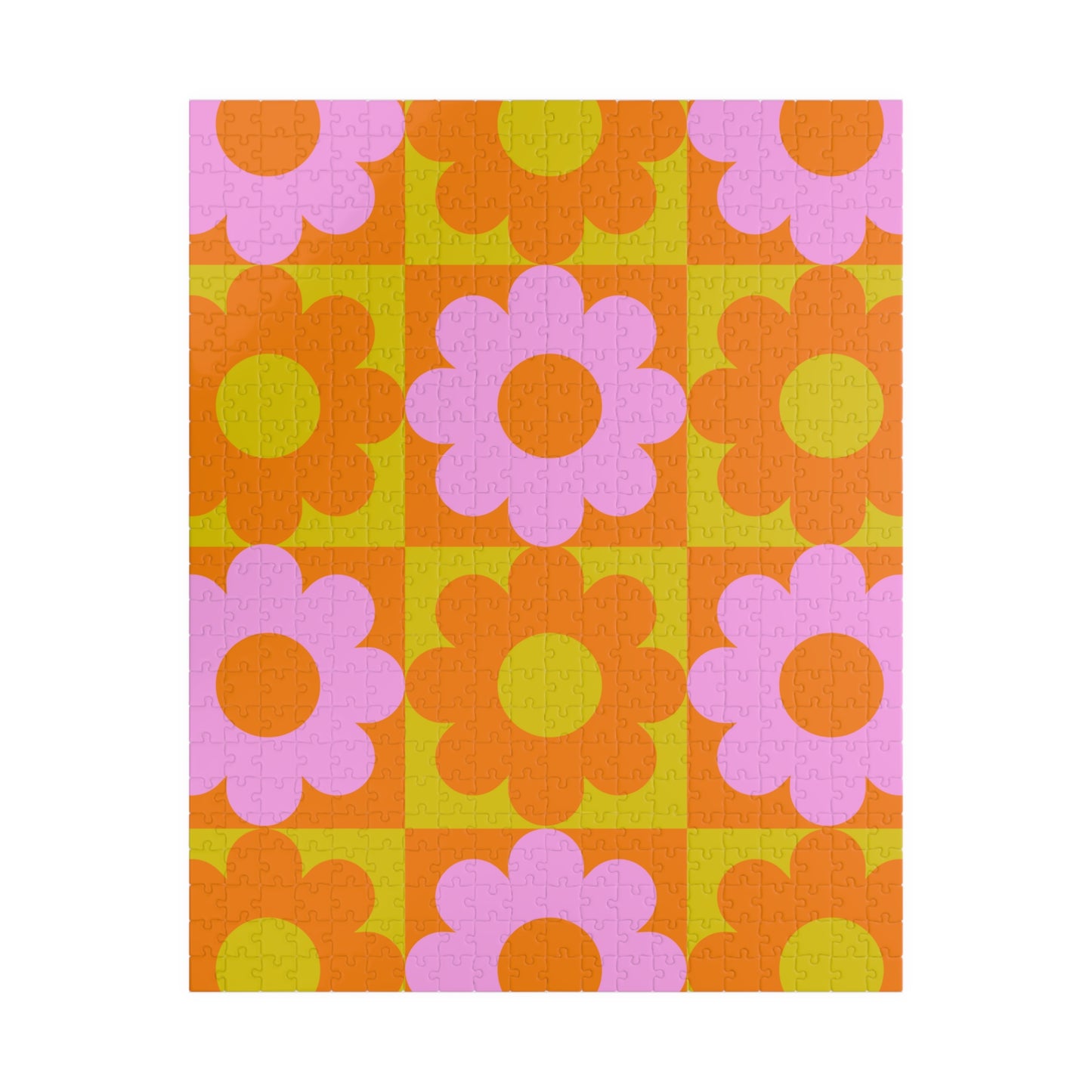 70s Flowers Puzzle (110, 252, 500 piece options)
