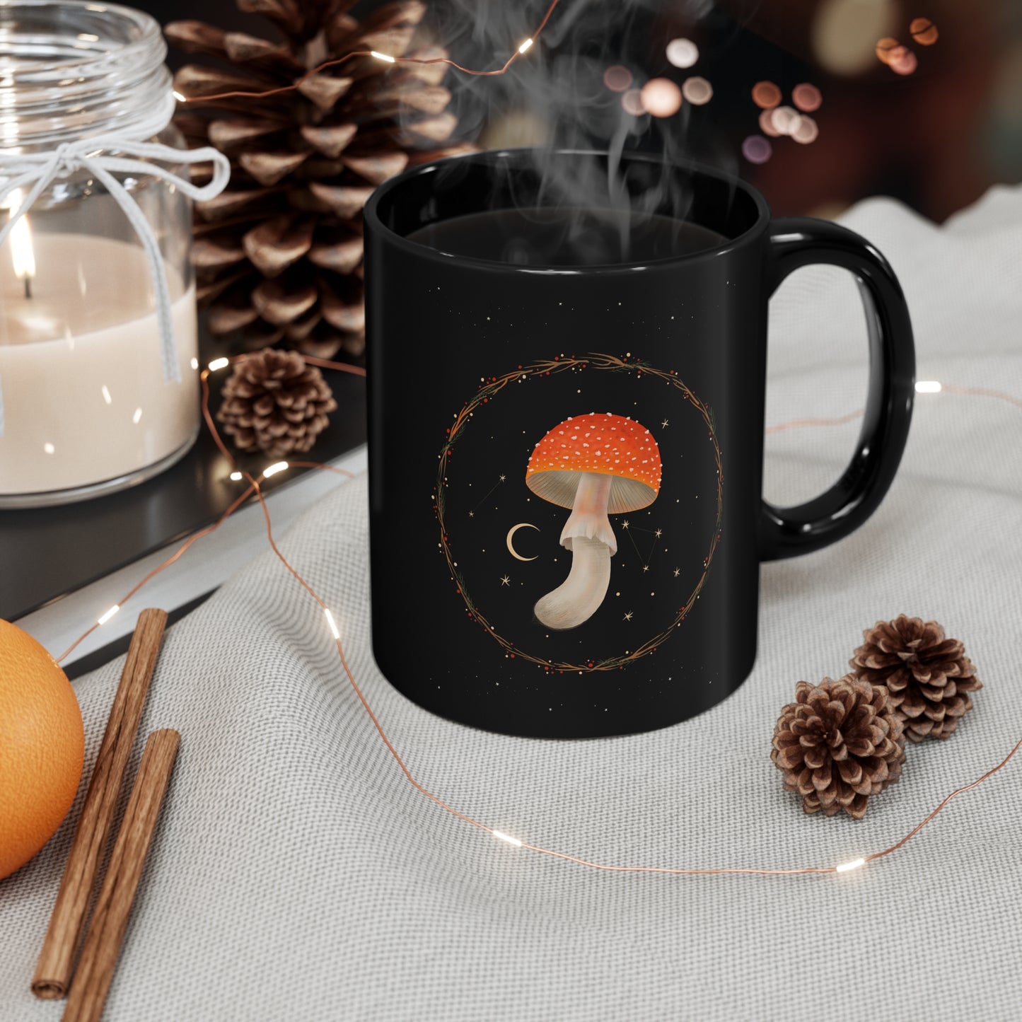Mushy Black Mug