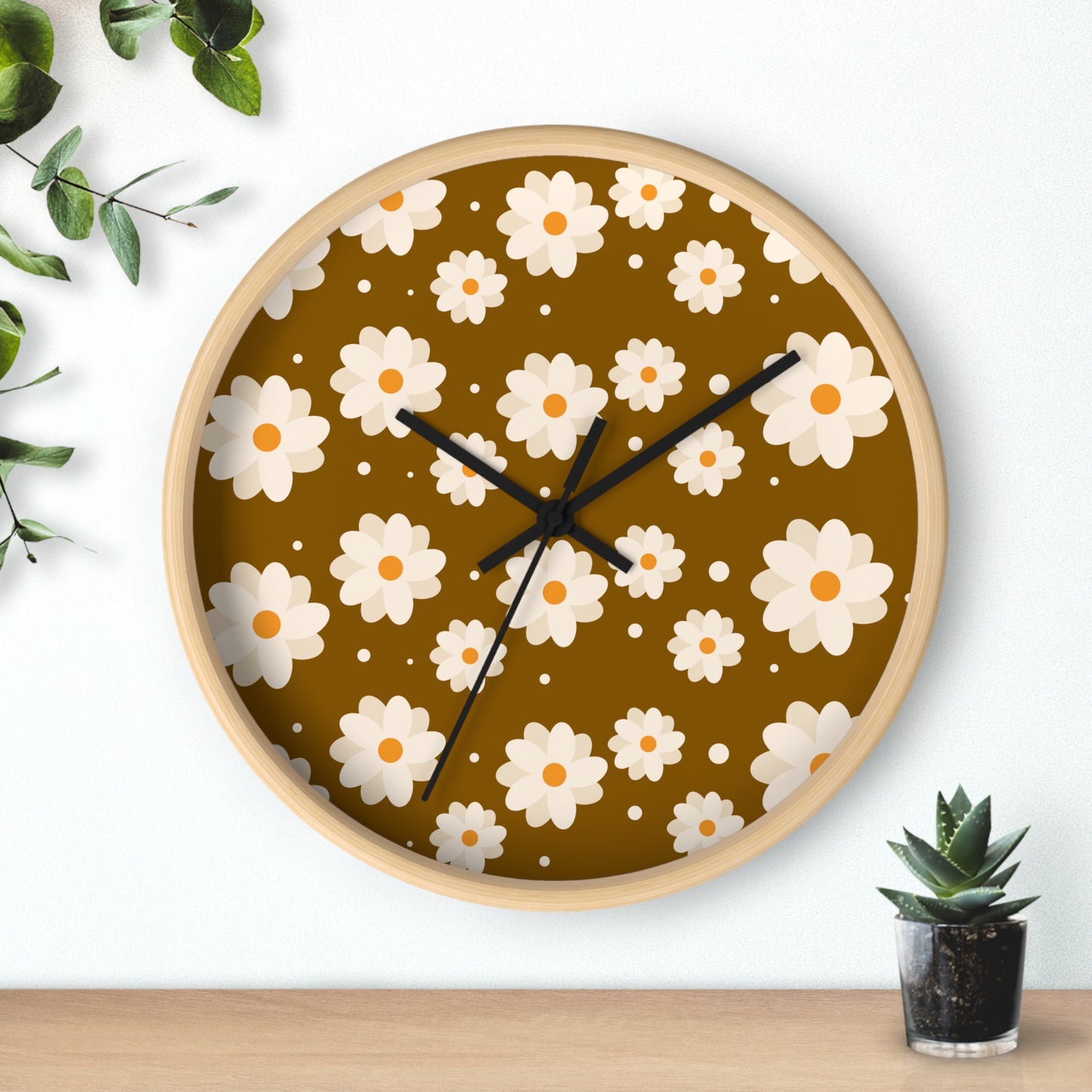 Groovy Daisies Wall Clock