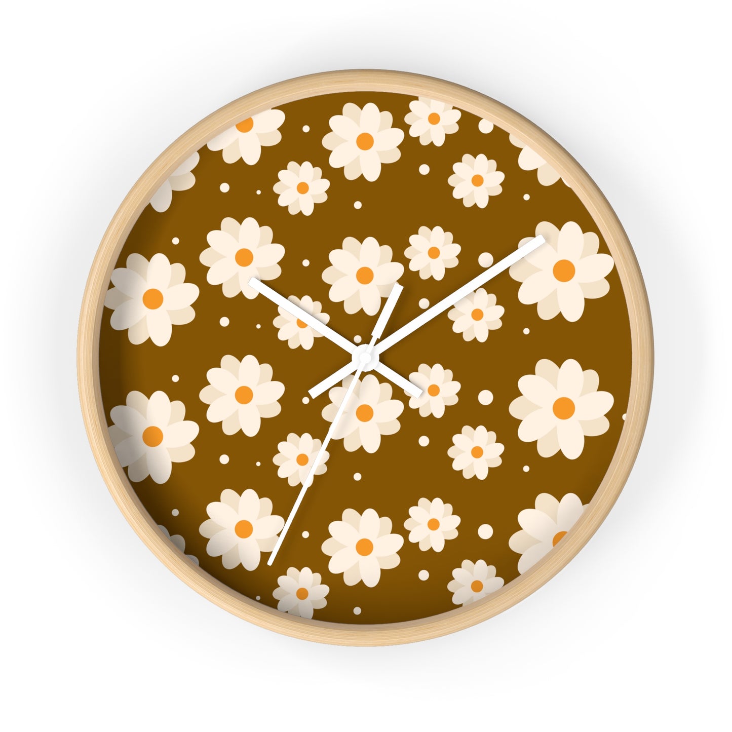 Groovy Daisies Wall Clock