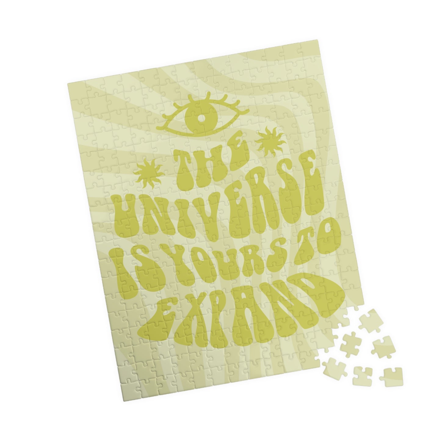 The Universe Is Yours Green Groovy Puzzle (110, 252, 500 piece options)