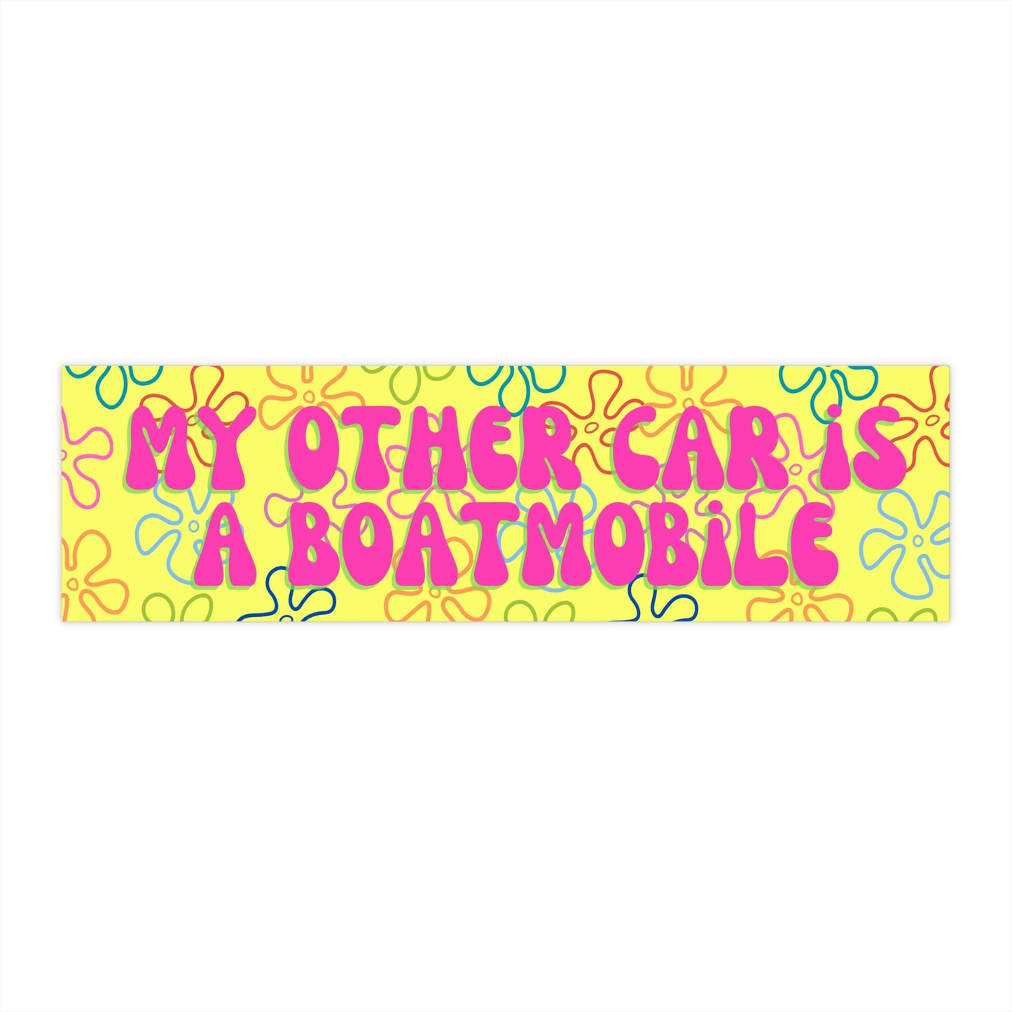 My Other Car Is A Boatmobile Bumper Sticker