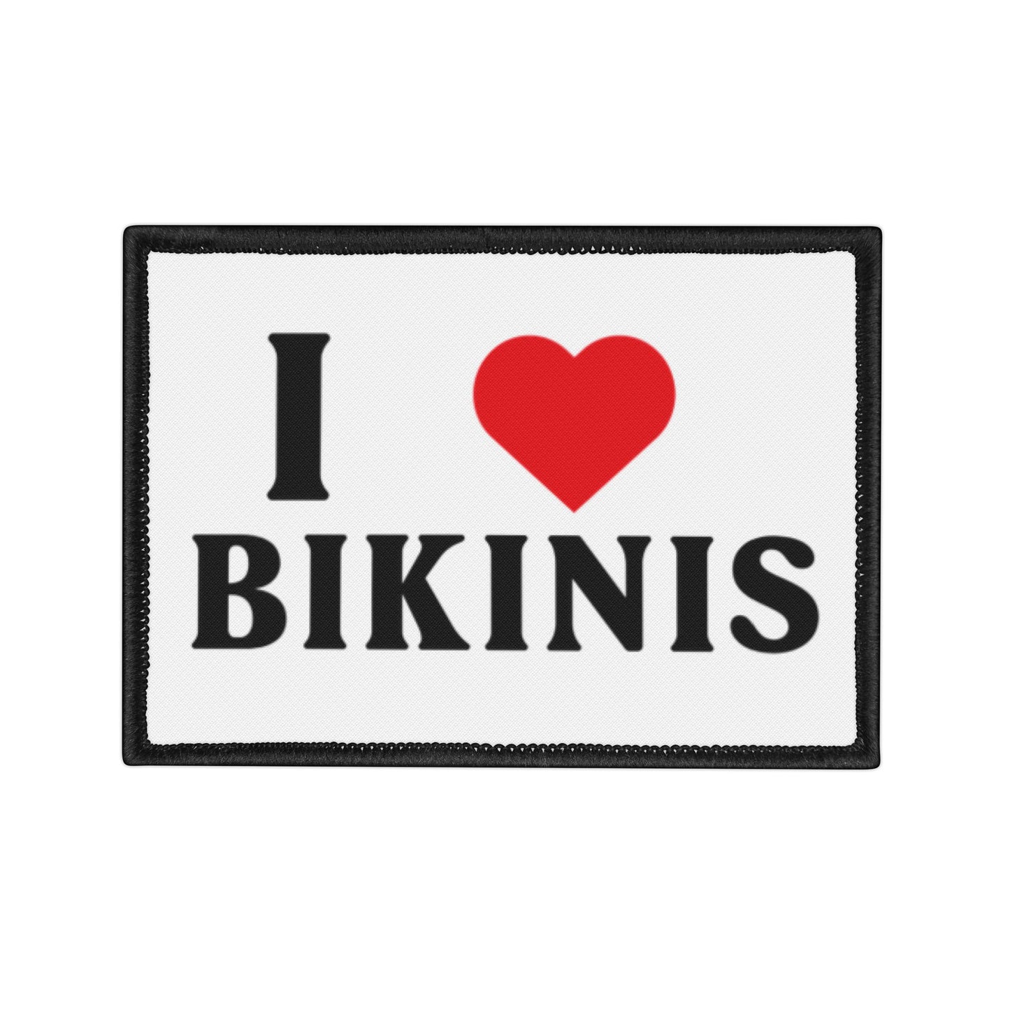 I Love Bikinis Iron-On Patches for Summer Fashion