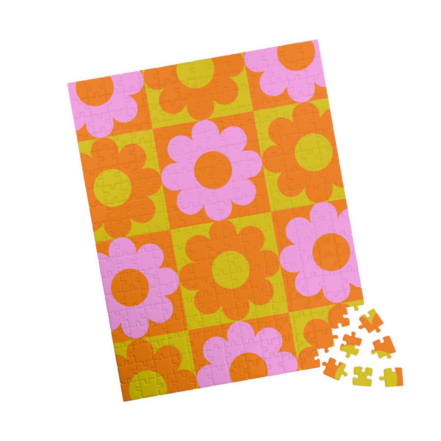 70s Flowers Puzzle (110, 252, 500 piece options)