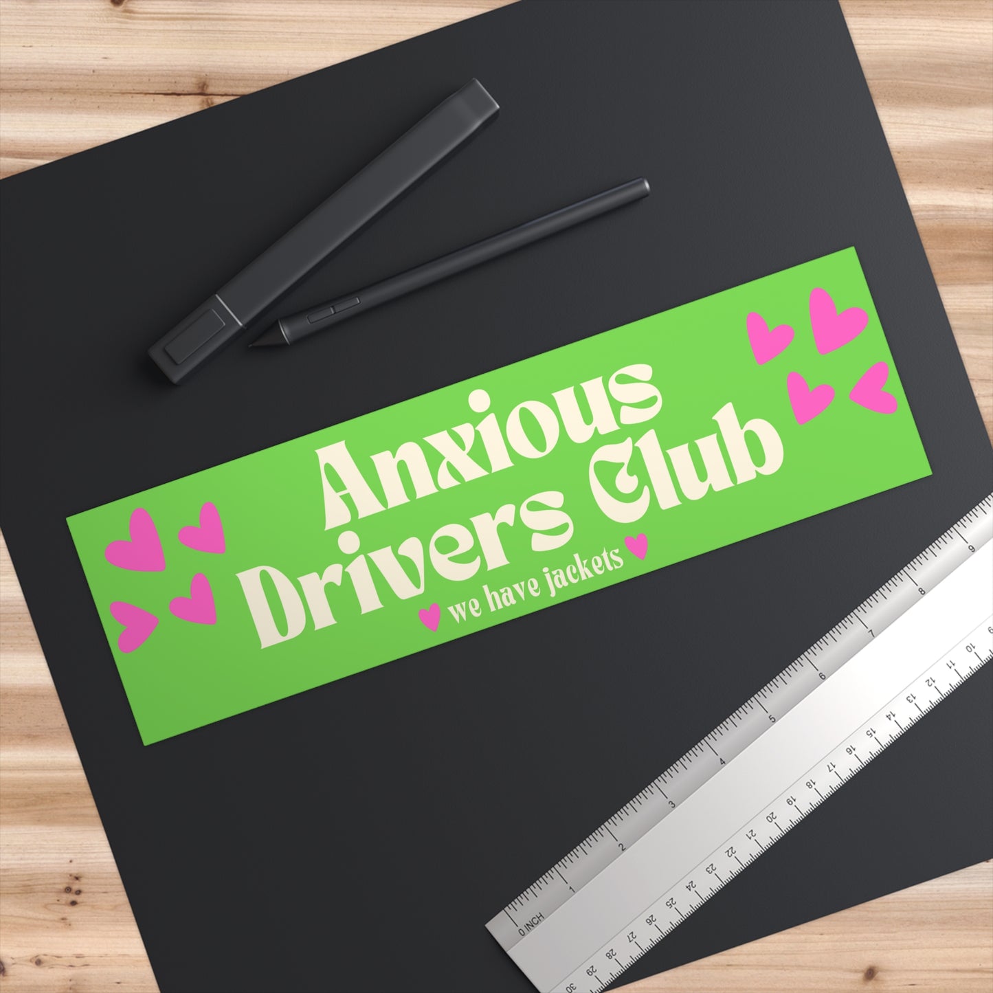 Anxious Drivers Club Bumper Sticker