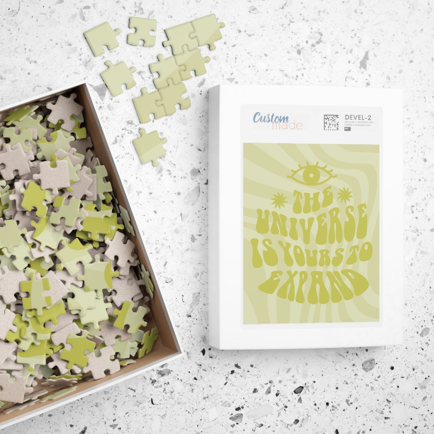 The Universe Is Yours Green Groovy Puzzle (110, 252, 500 piece options)