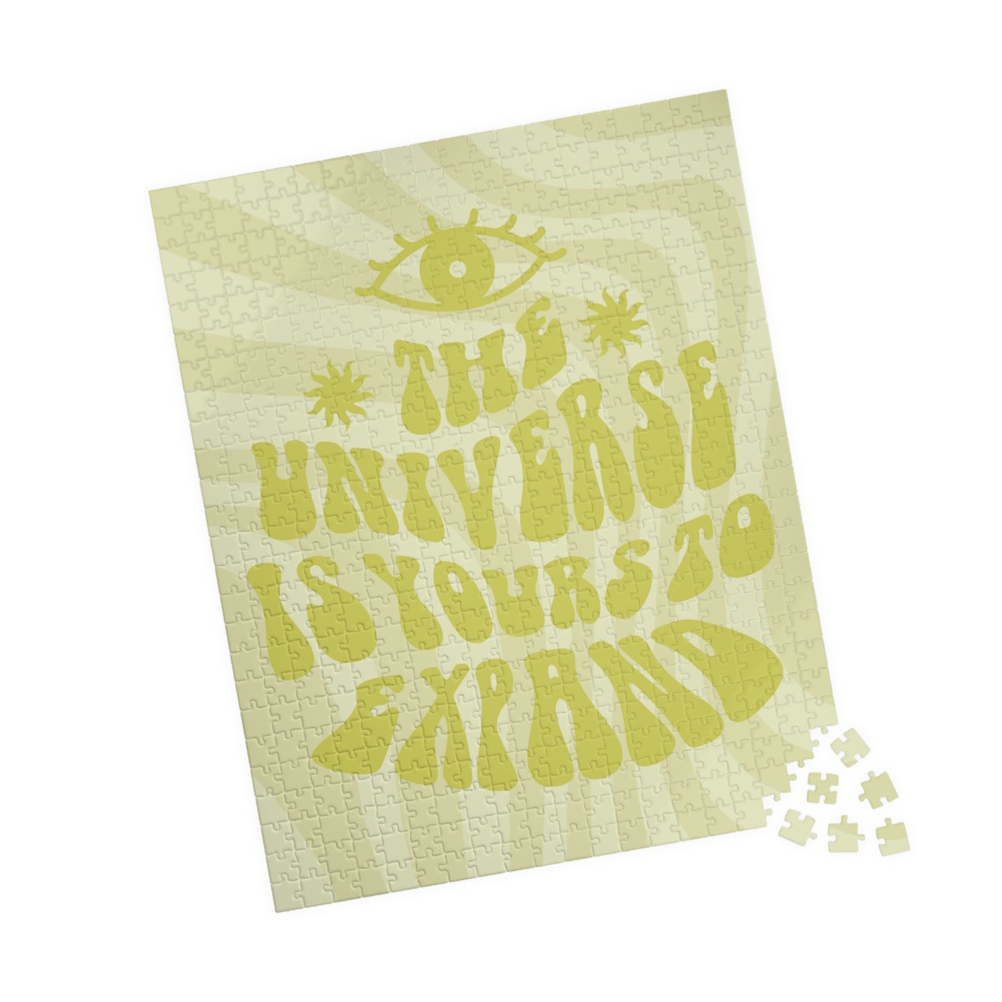 The Universe Is Yours Green Groovy Puzzle (110, 252, 500 piece options)