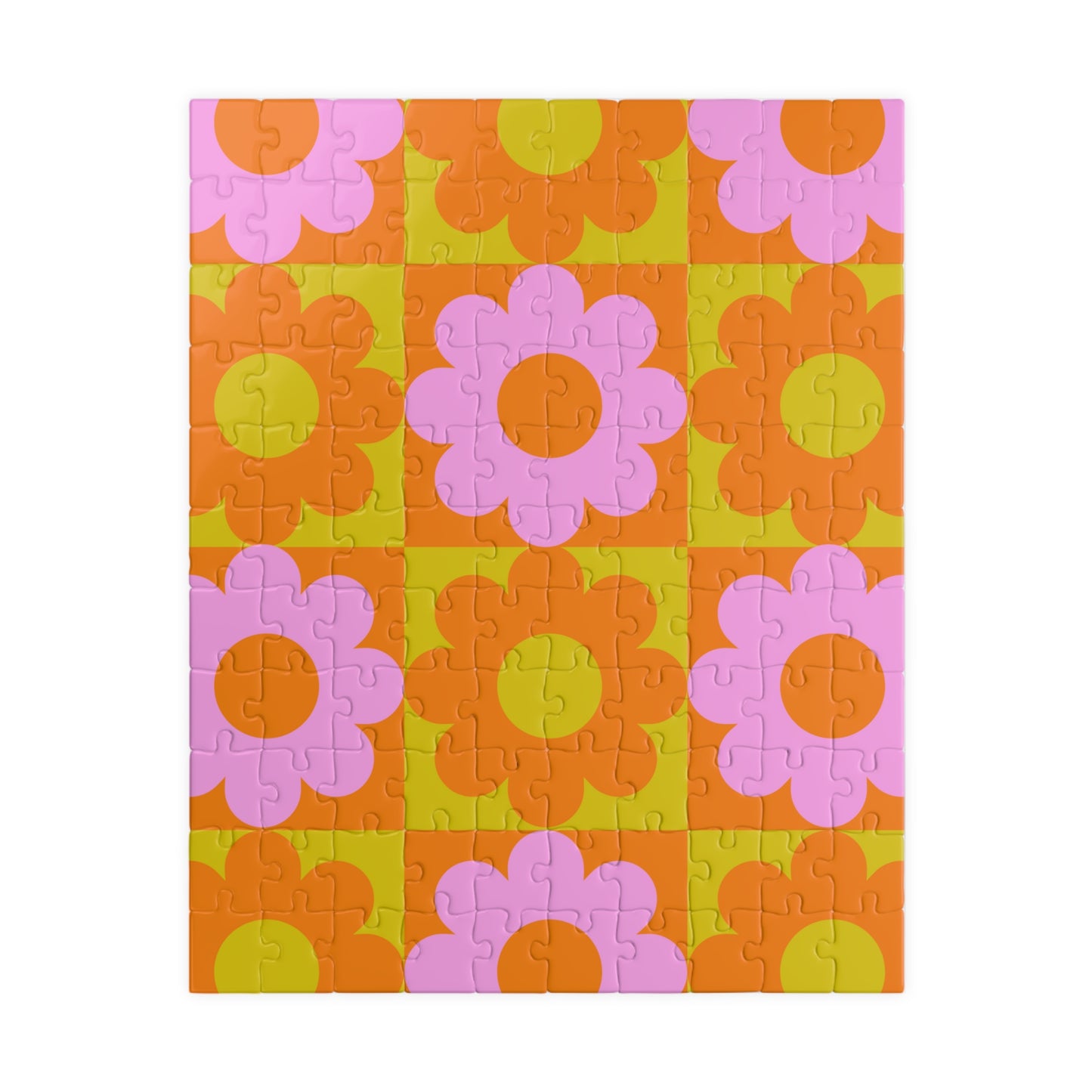 70s Flowers Puzzle (110, 252, 500 piece options)