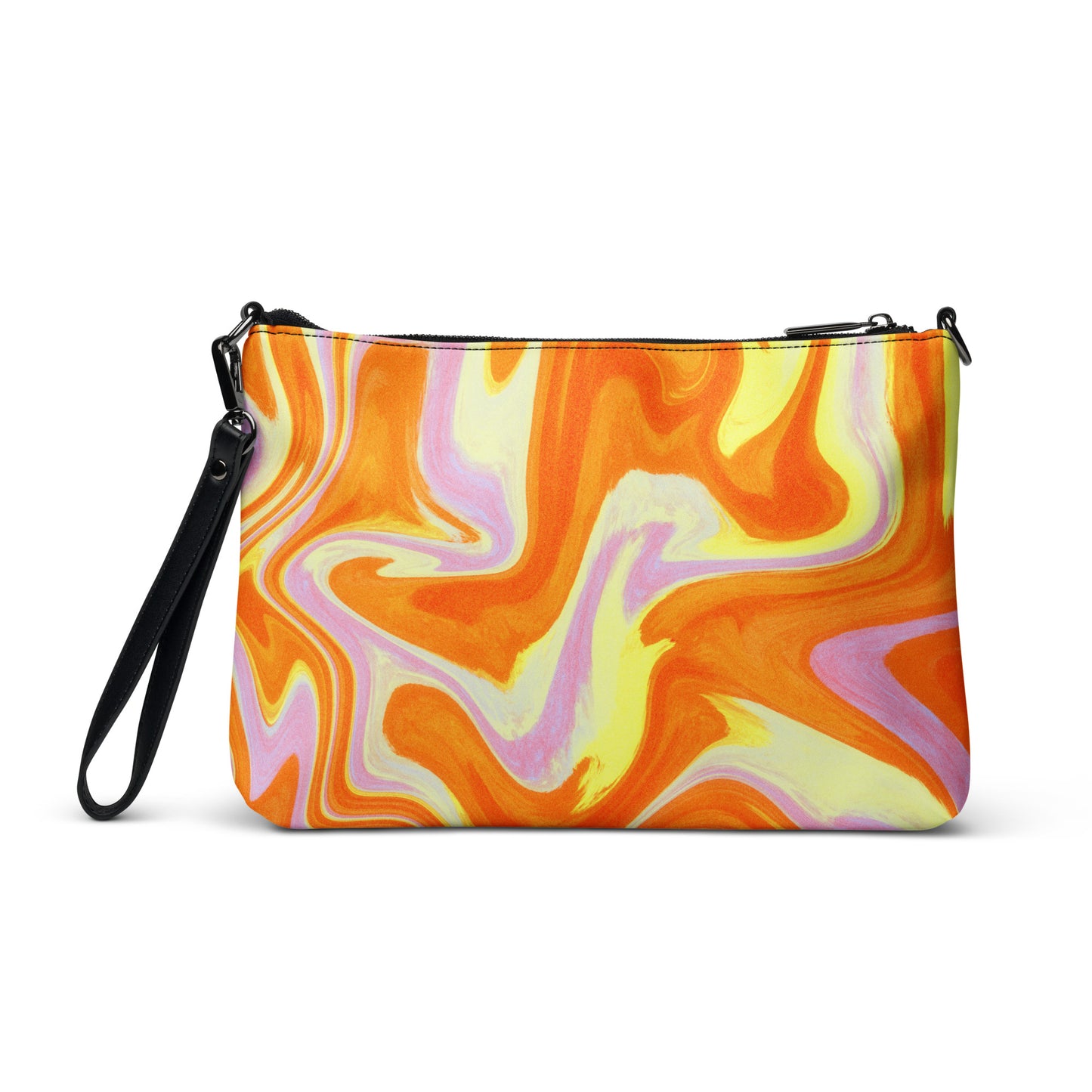 Groovy Pink & Orange Crossbody Purse