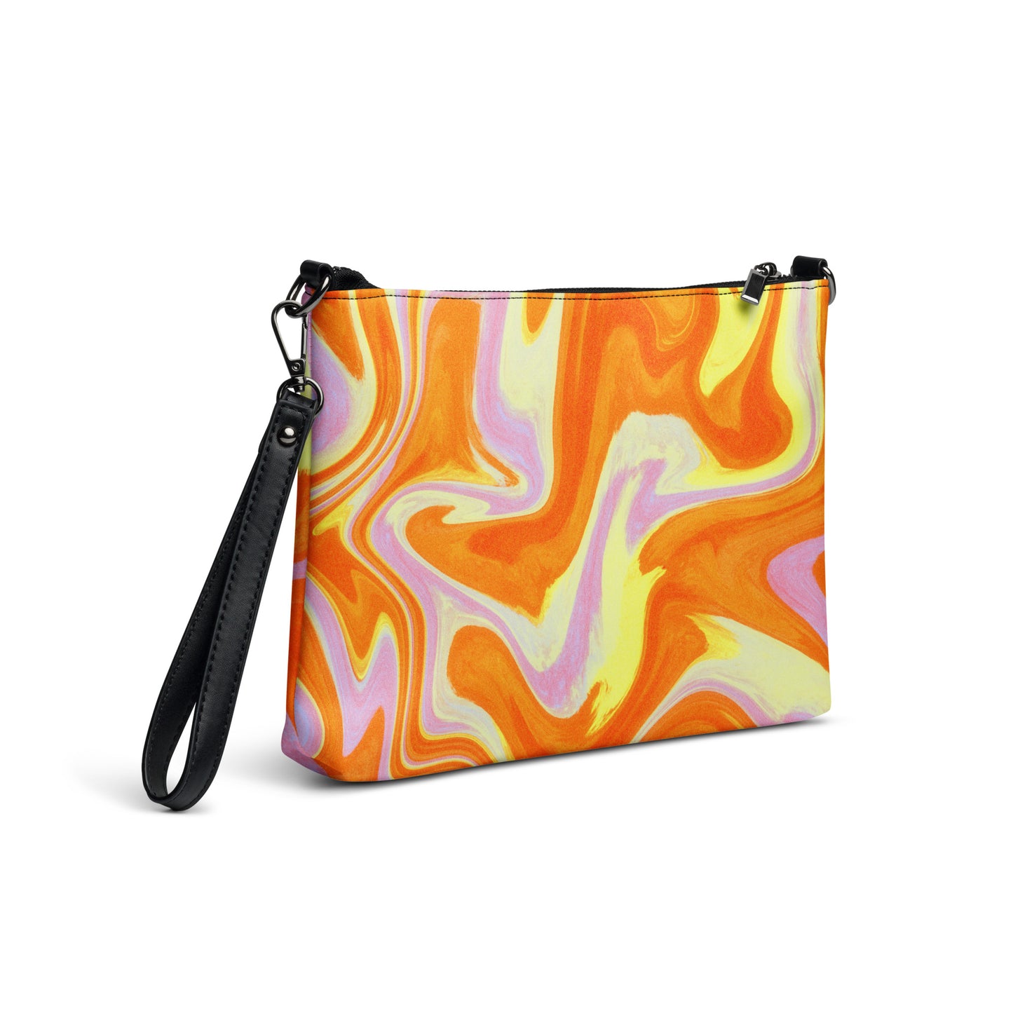 Groovy Pink & Orange Crossbody Purse