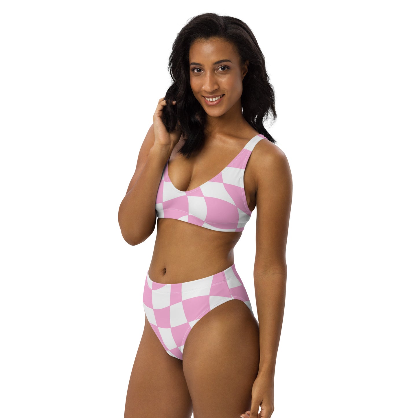 Pink Grid Bikini
