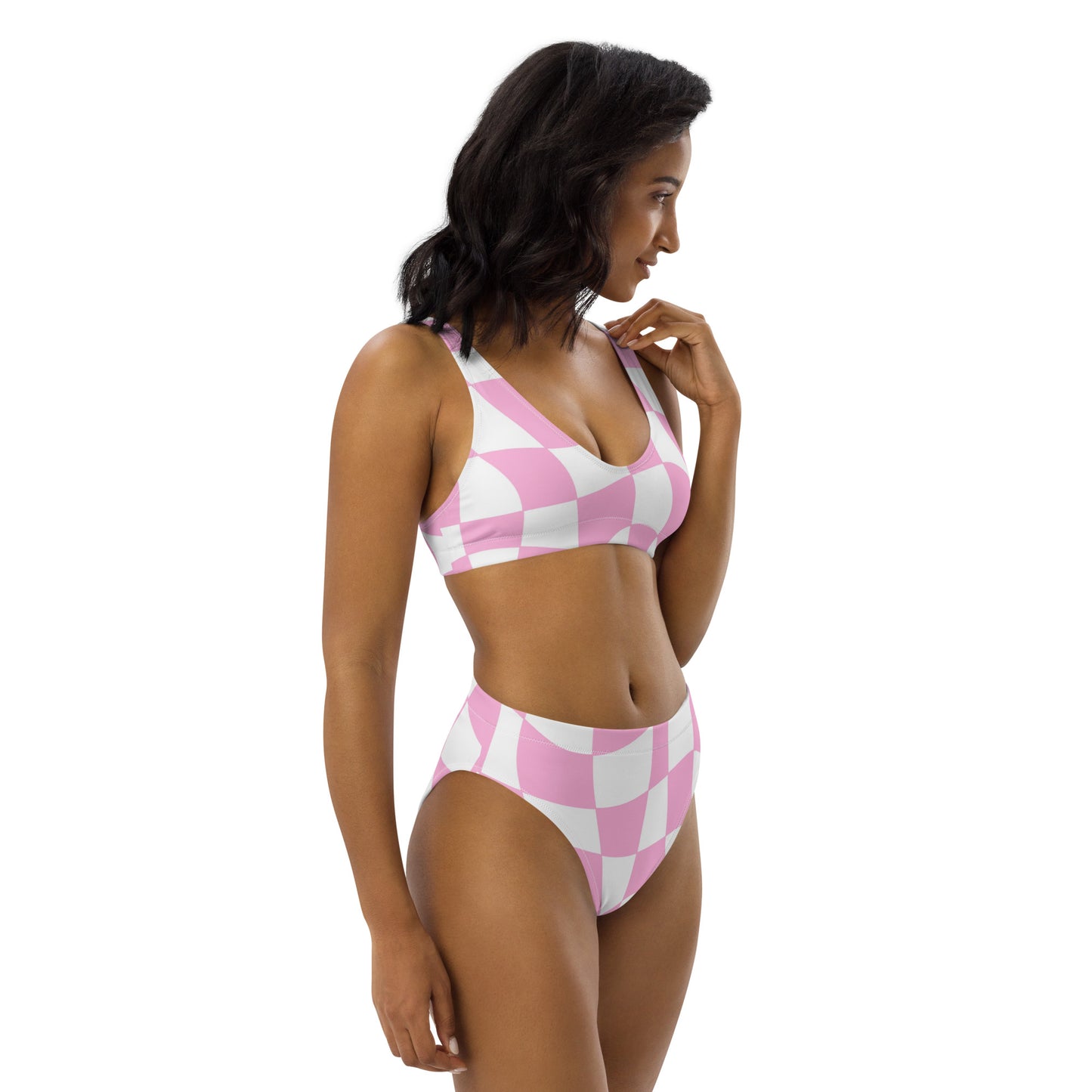 Pink Grid Bikini