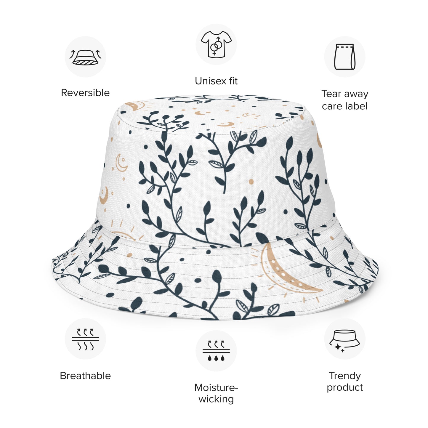 Vines and Moons Bucket Hat