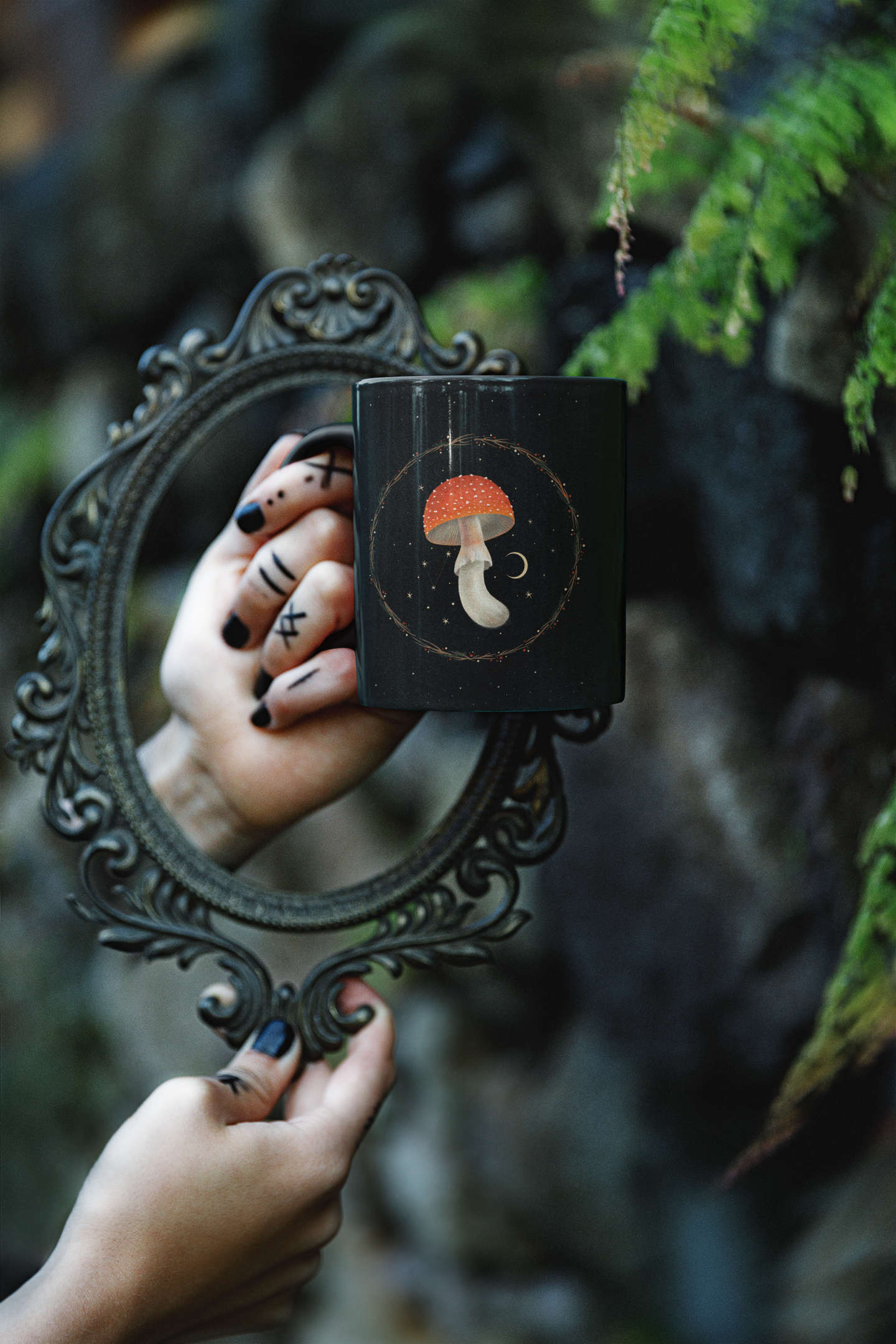 Mushy Black Mug