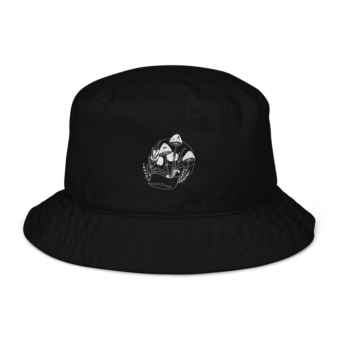 Mushy Skull Embroidered Bucket Hat