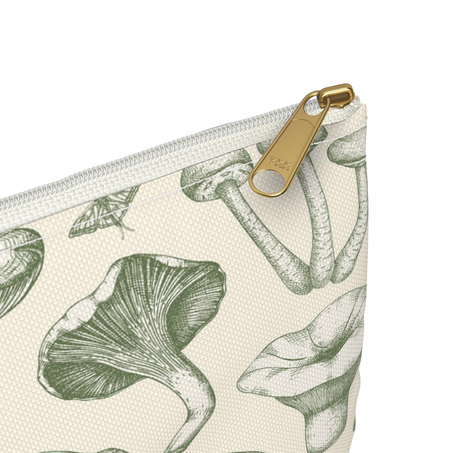 Vintage Green Mushies Makeup Bag