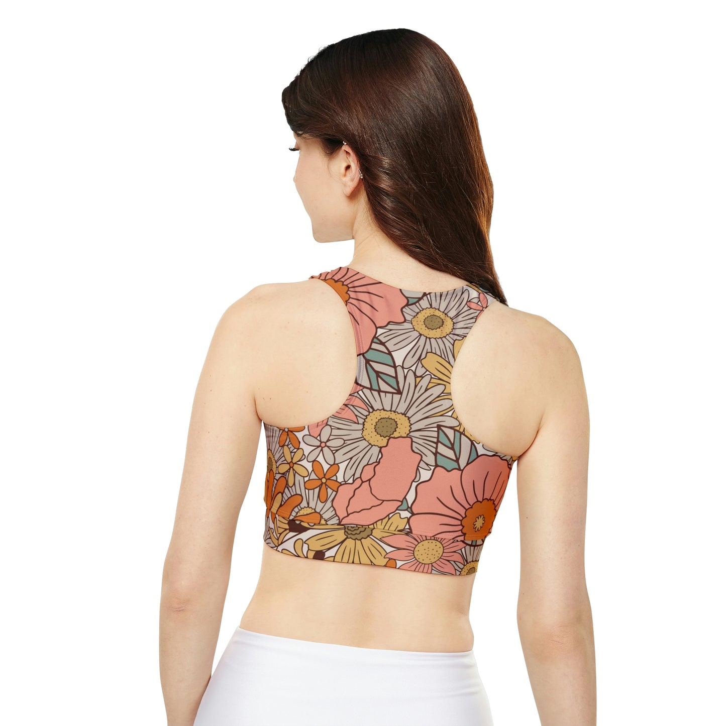 Vintage Floral Yoga Top