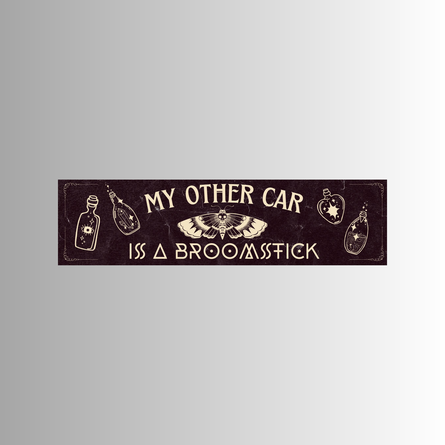 My Other Car Is A Broomstick Bumper Sticker