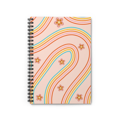 Groovy Pink Lined Journal