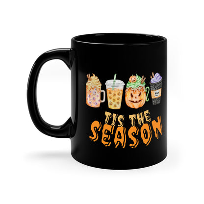 Tis The Season Black Mug