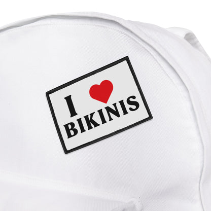 I Love Bikinis Iron-On Patches for Summer Fashion
