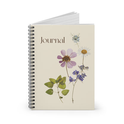 Dainty Flowers Lined Journal