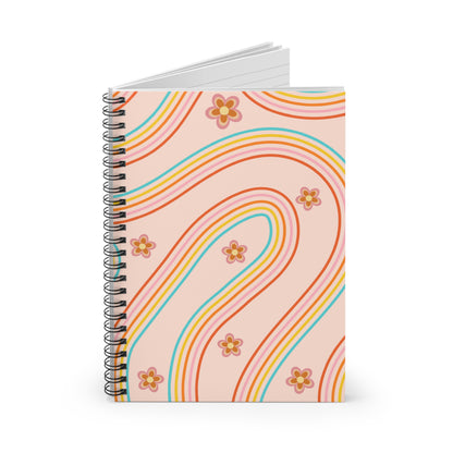 Groovy Pink Lined Journal