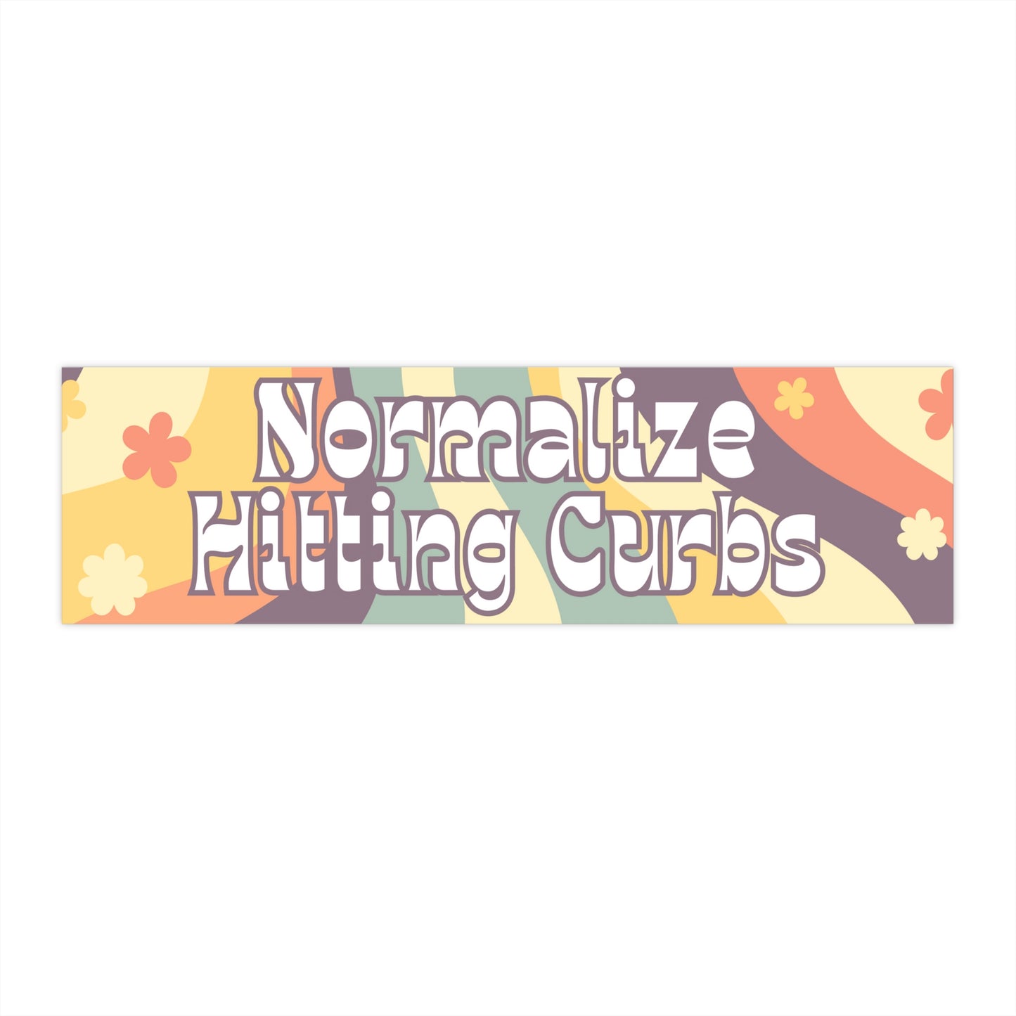 Normalize Hitting Curbs Bumper Sticker