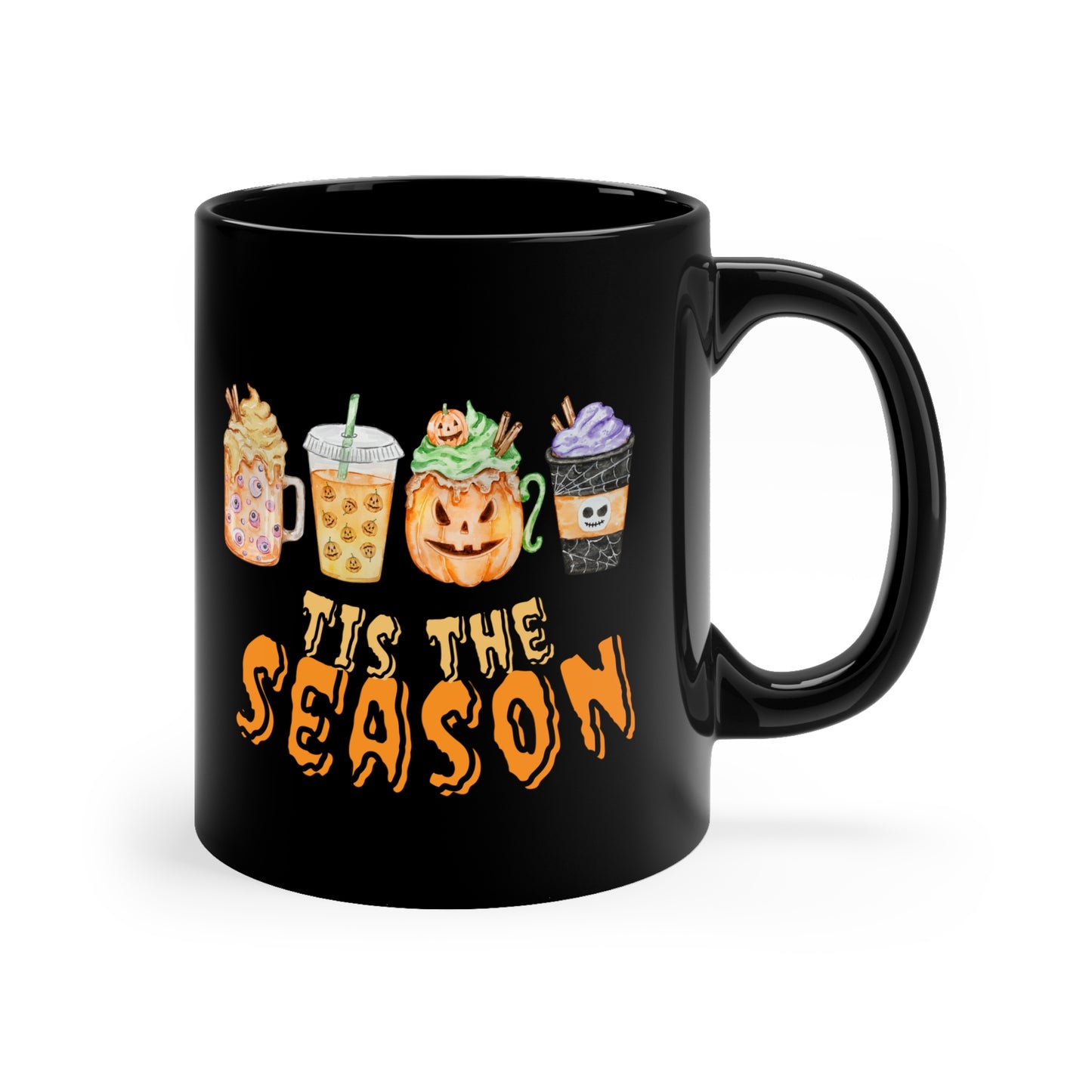 Tis The Season Black Mug