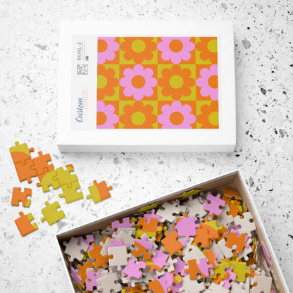 70s Flowers Puzzle (110, 252, 500 piece options)