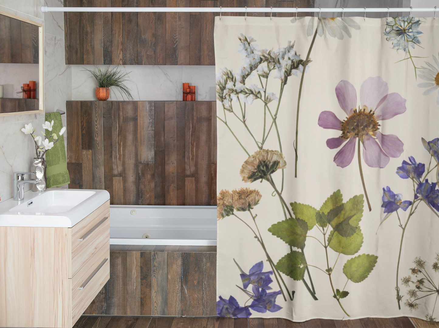 Dainty Flowers Shower Curtain