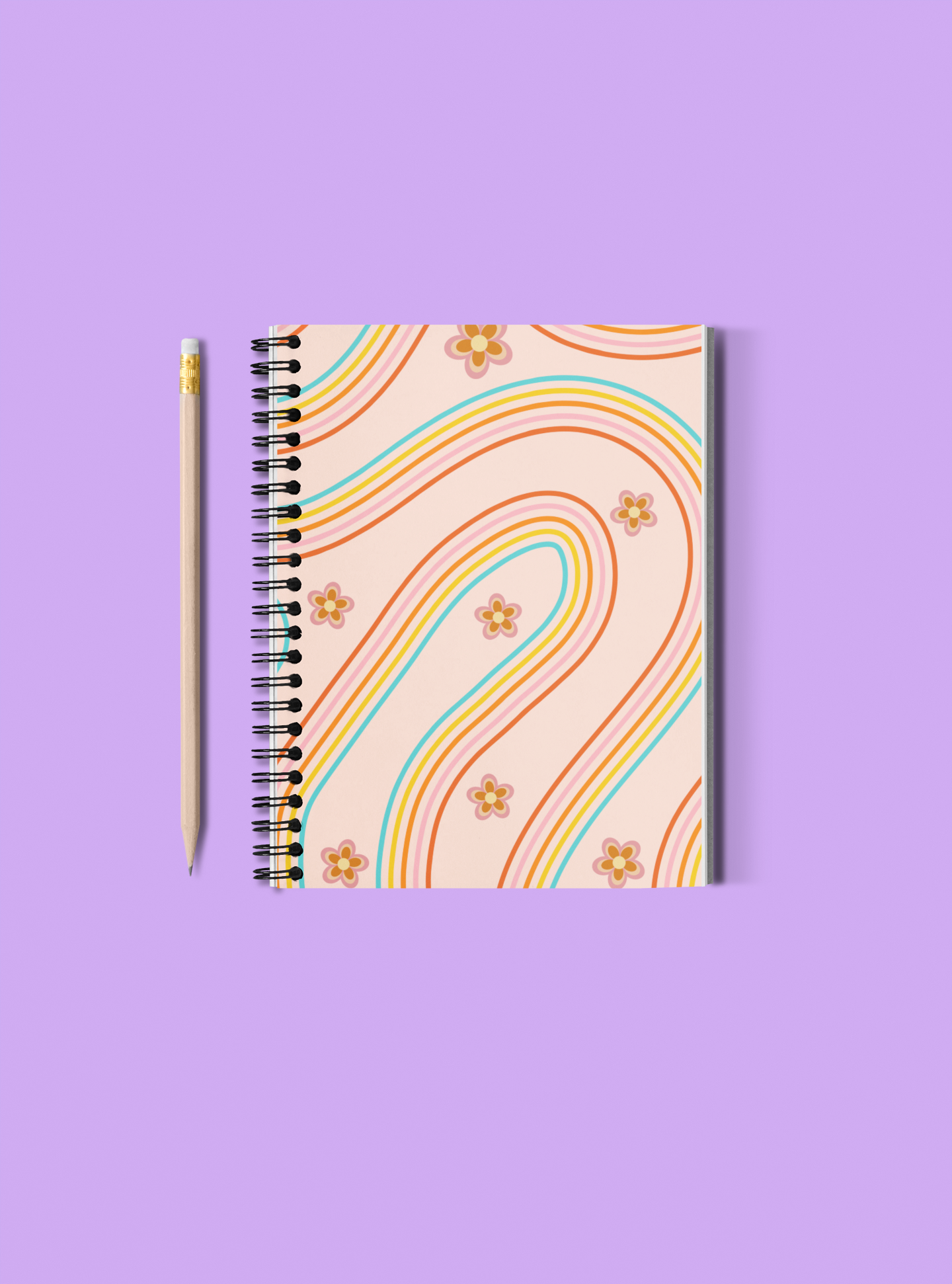 Groovy Pink Lined Journal