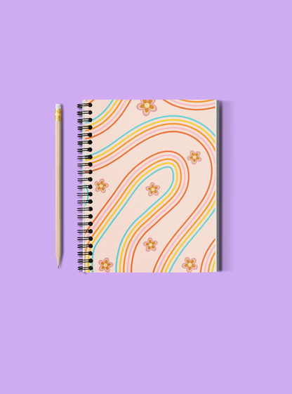 Groovy Pink Lined Journal