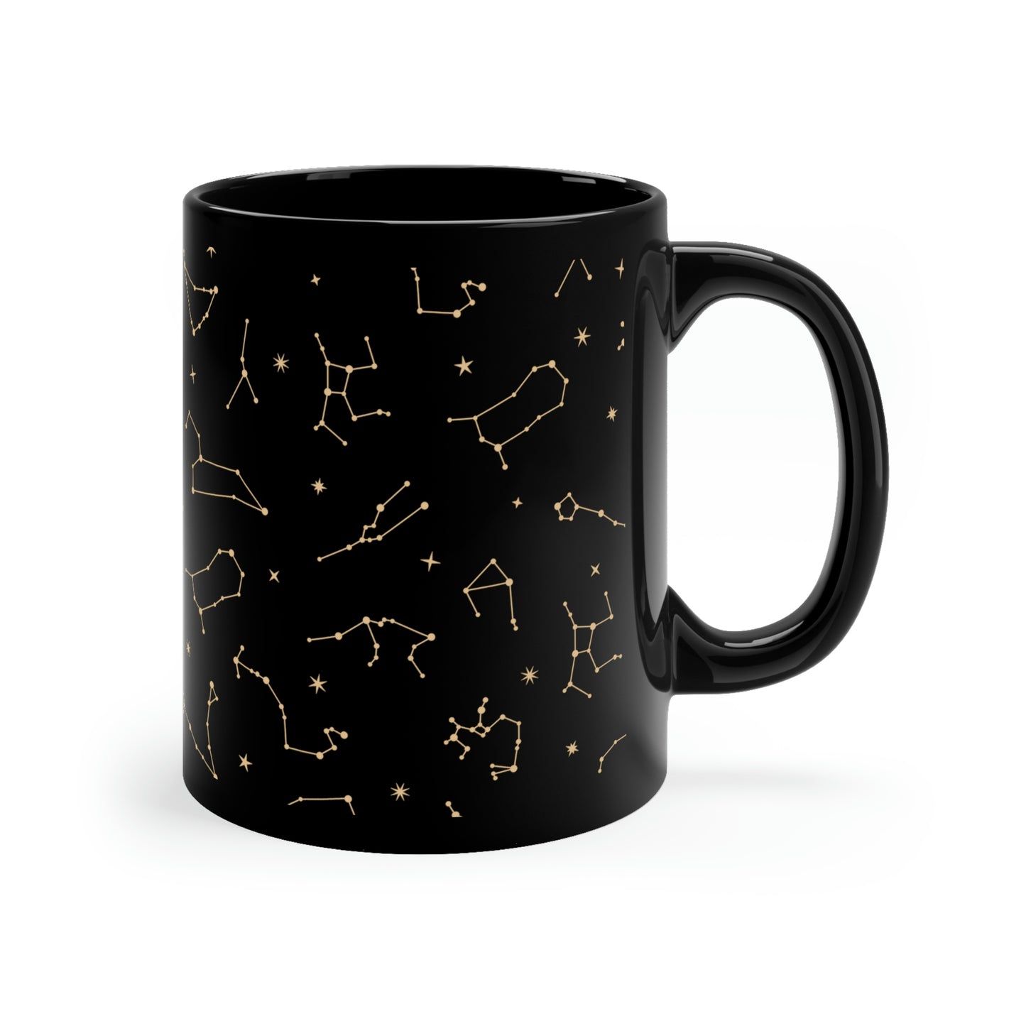 Celestial Constellation Black Mug